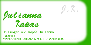 julianna kapas business card